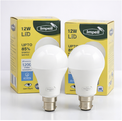 Impell 12W LED Bulb – Cool White, Energy Efficient