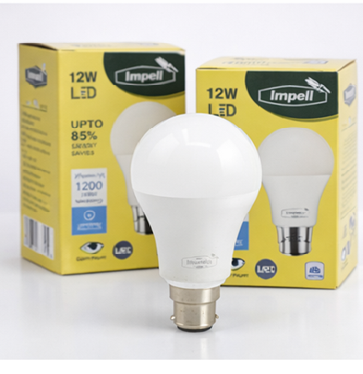 Impell 12W LED Bulb – Cool White, Energy Efficient